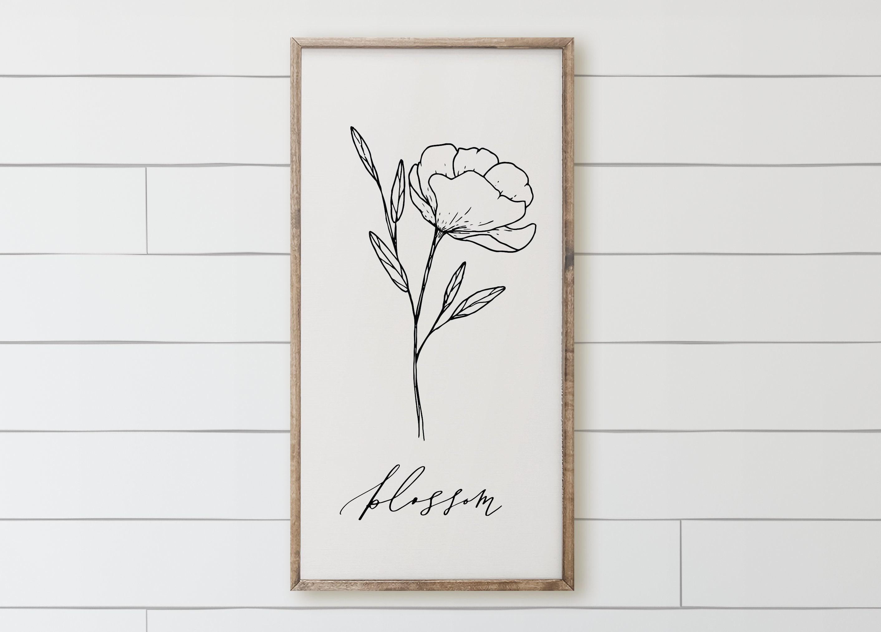 Wooden Frames - Blossom Wildflower