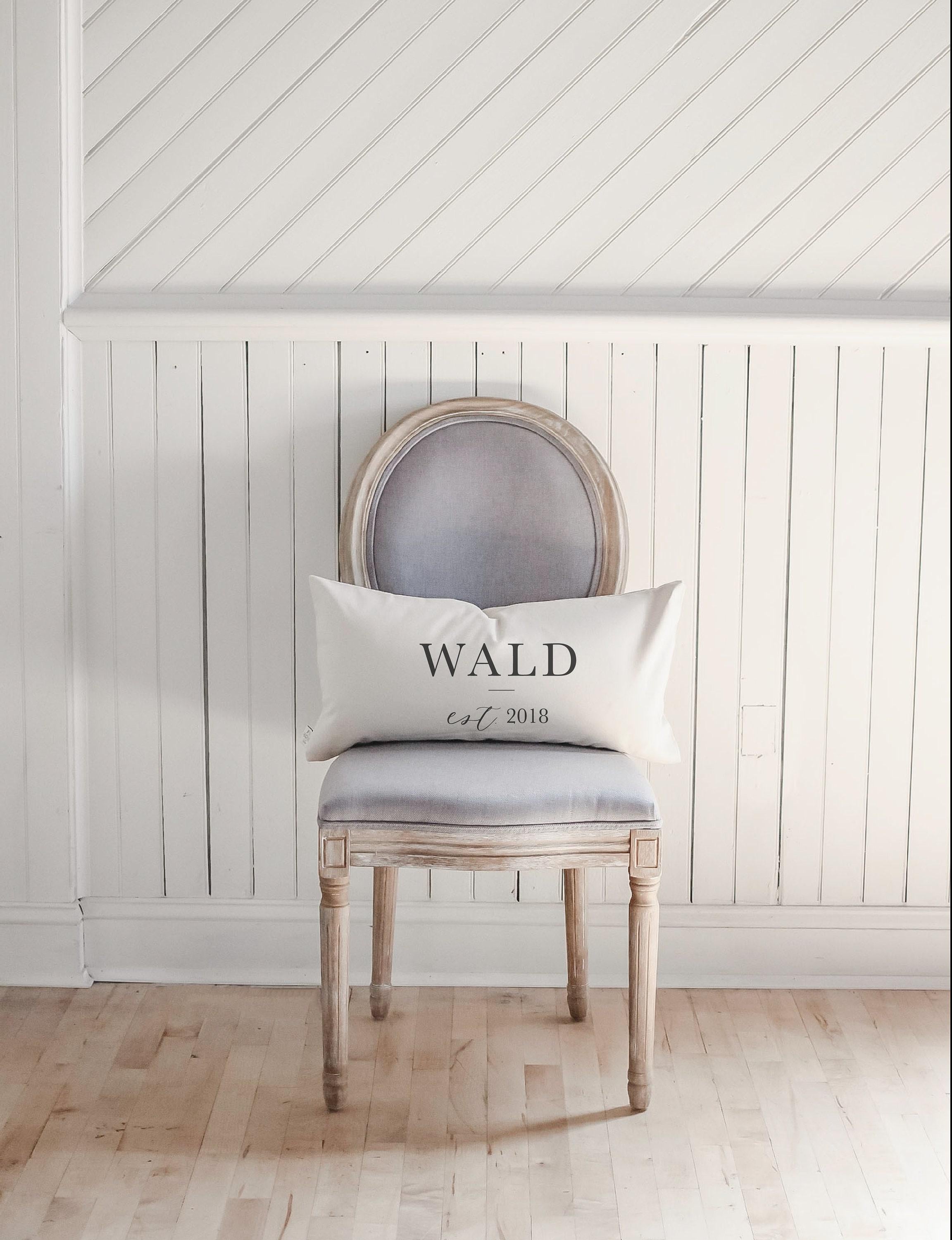 Personalized Lumbar Pillows - Personalized Last Name With