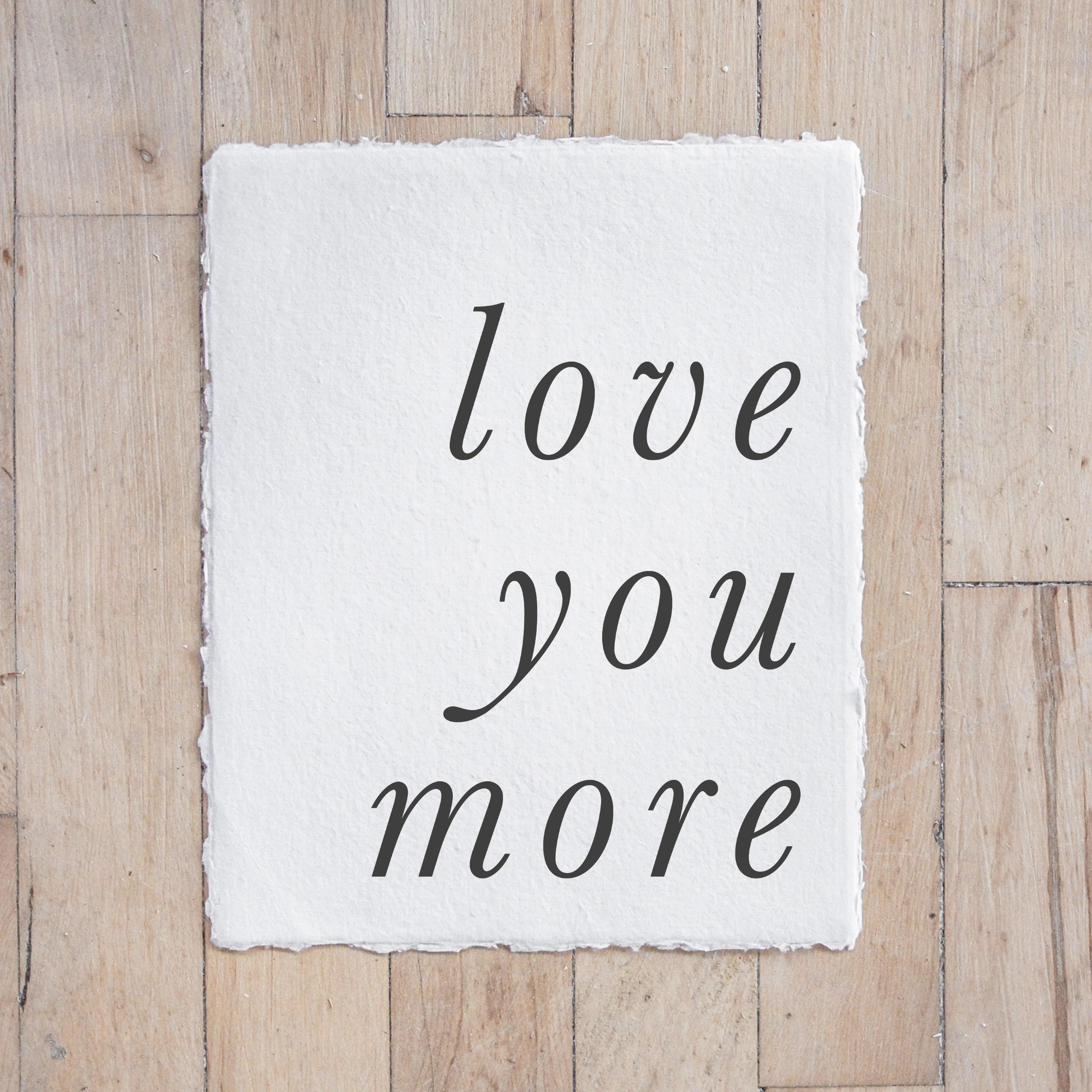 Glass Table Frames & Cards - I Love You More Than Football