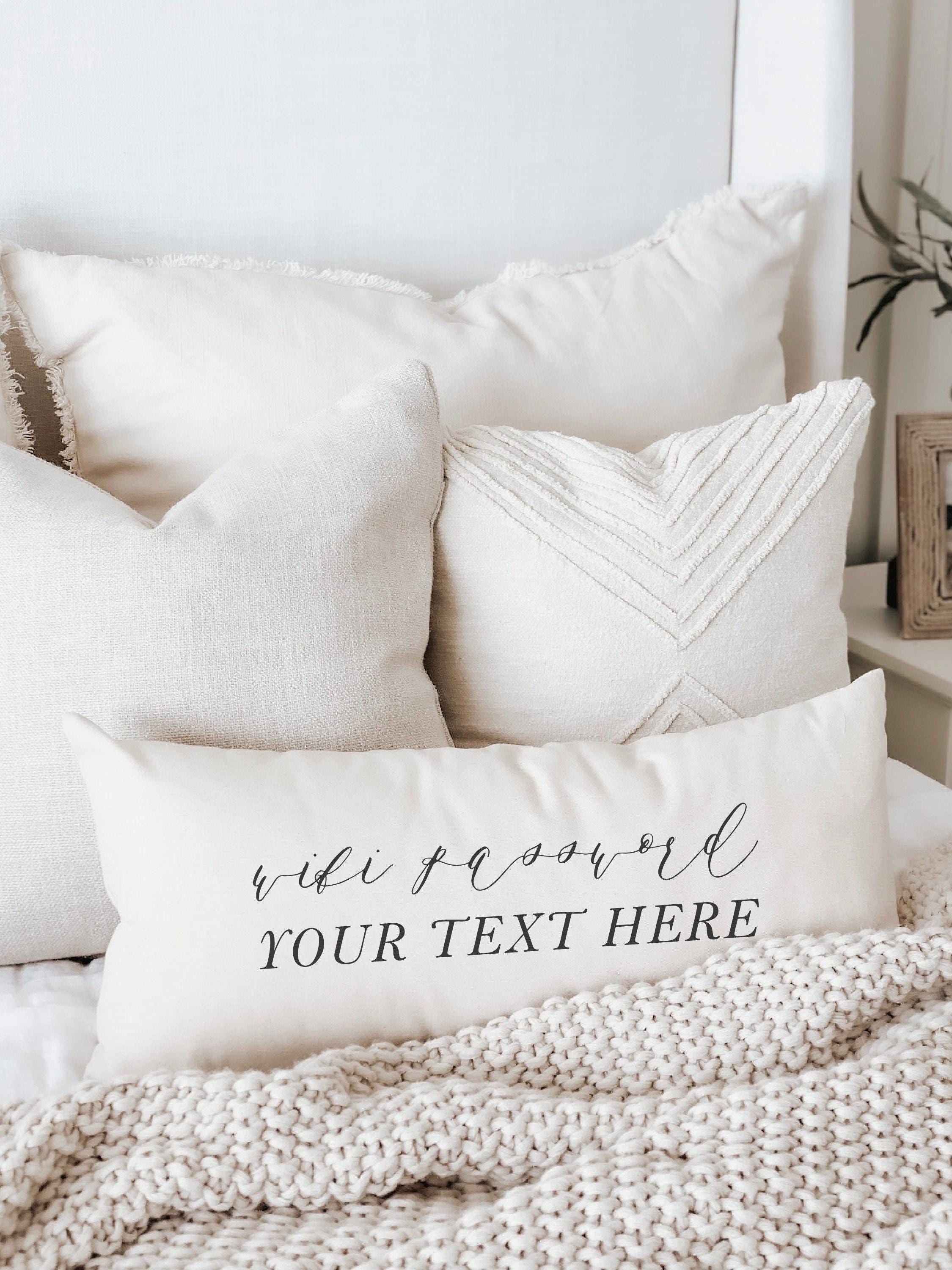 Personalized Lumbar Pillows - Personalized Wifi Password