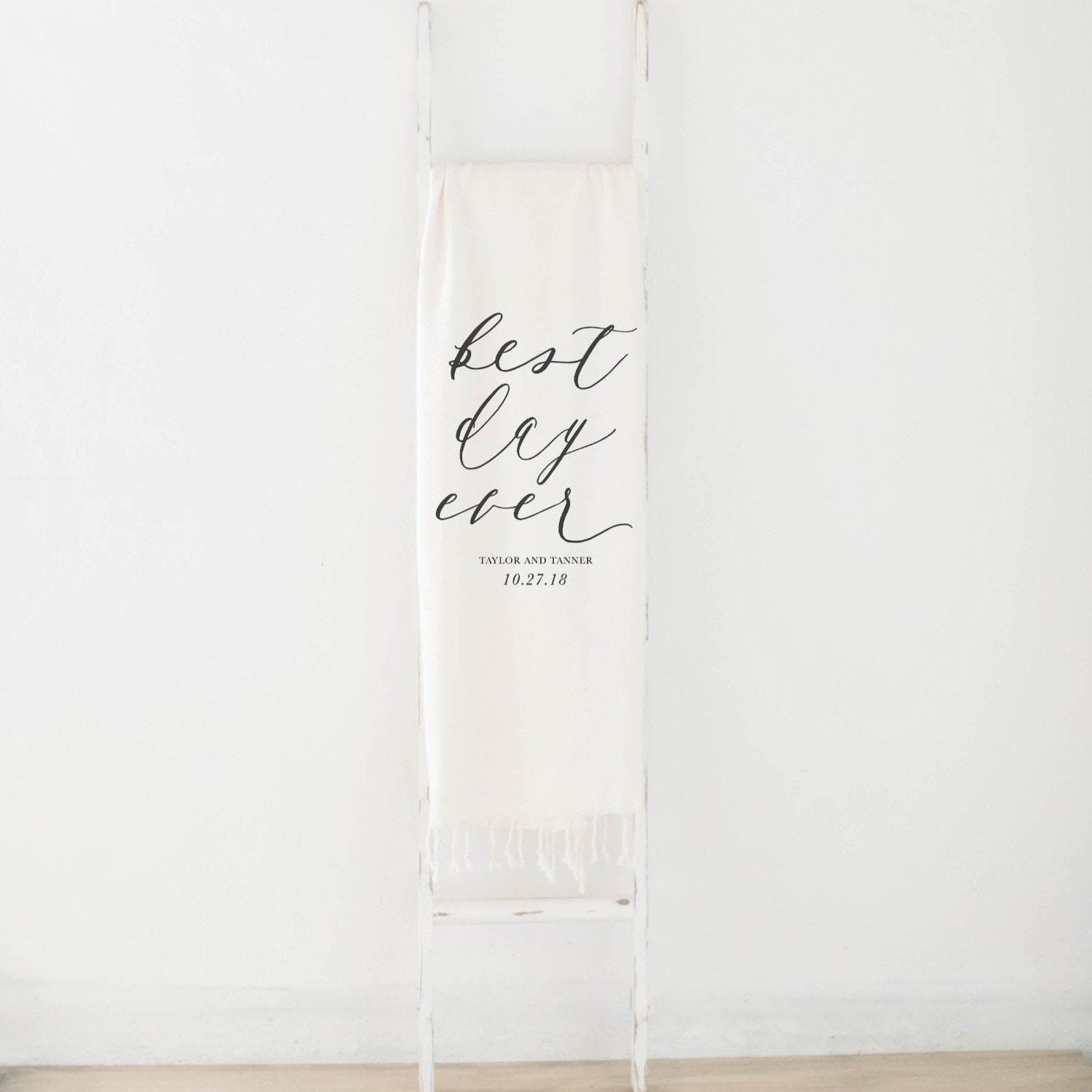 Personalized Throw Blankets - Personalized Best Day Ever