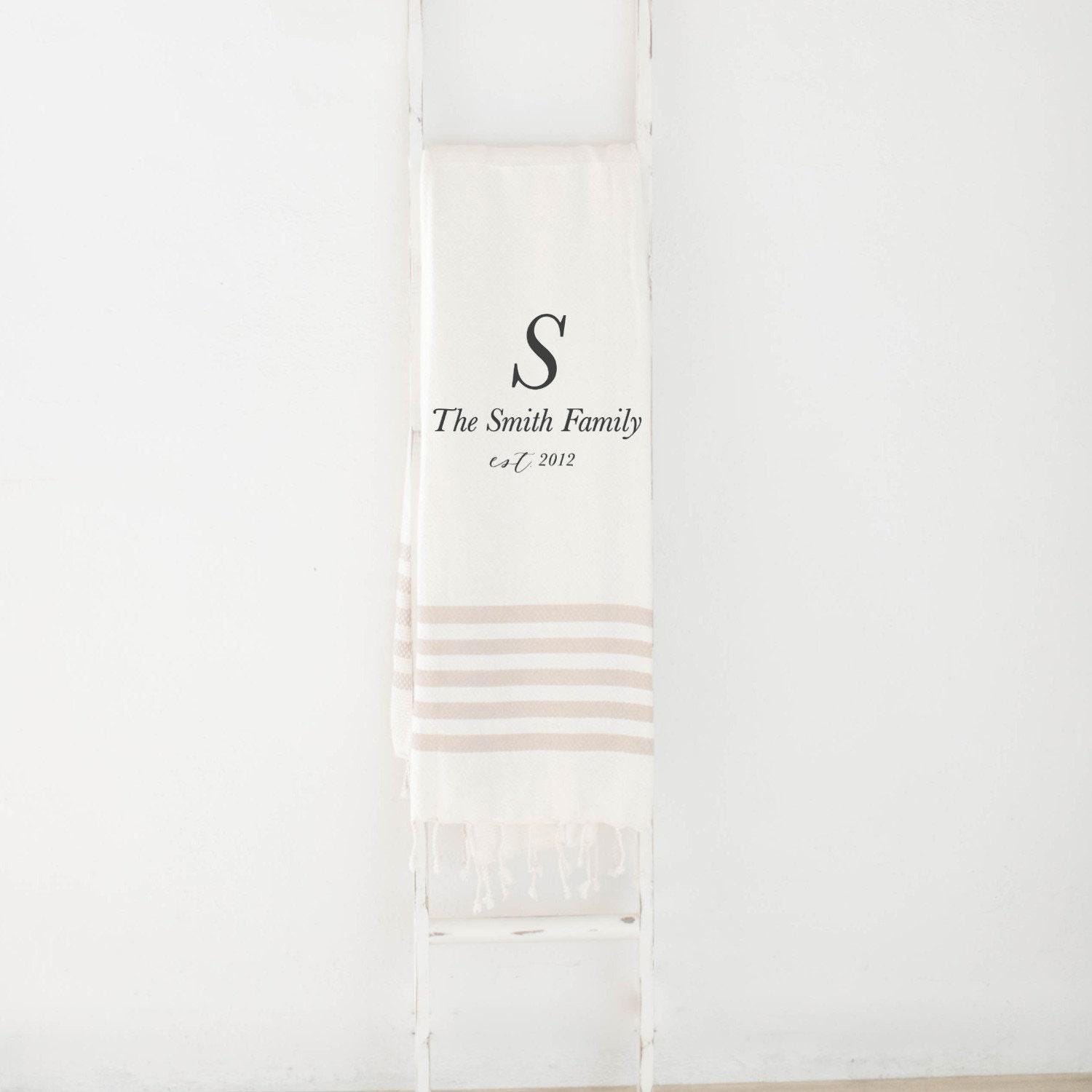 Personalized Throw Blankets - Personalized Family Name