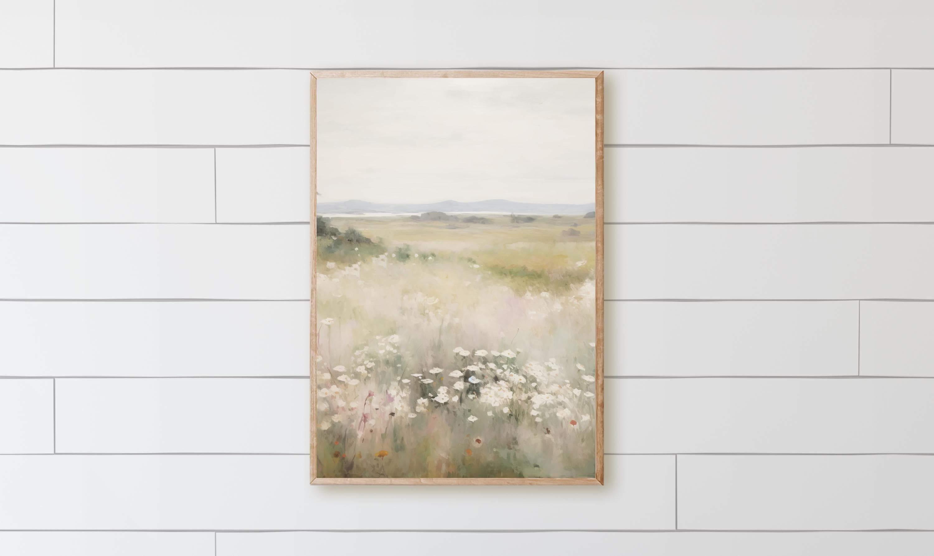 Wooden Frames - Bright Wildflowers Vertical