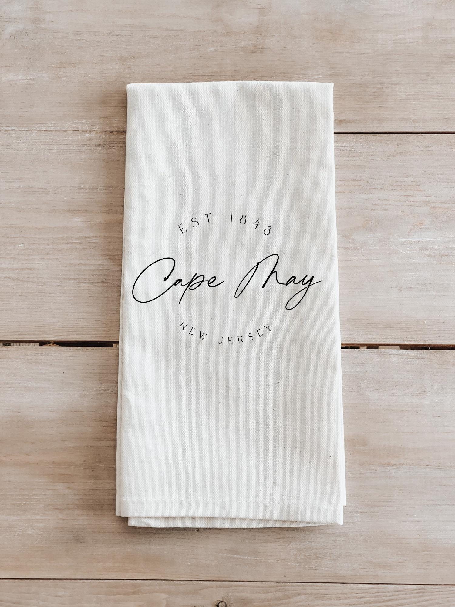 Personalized Tea Towel - Personalized Script City
