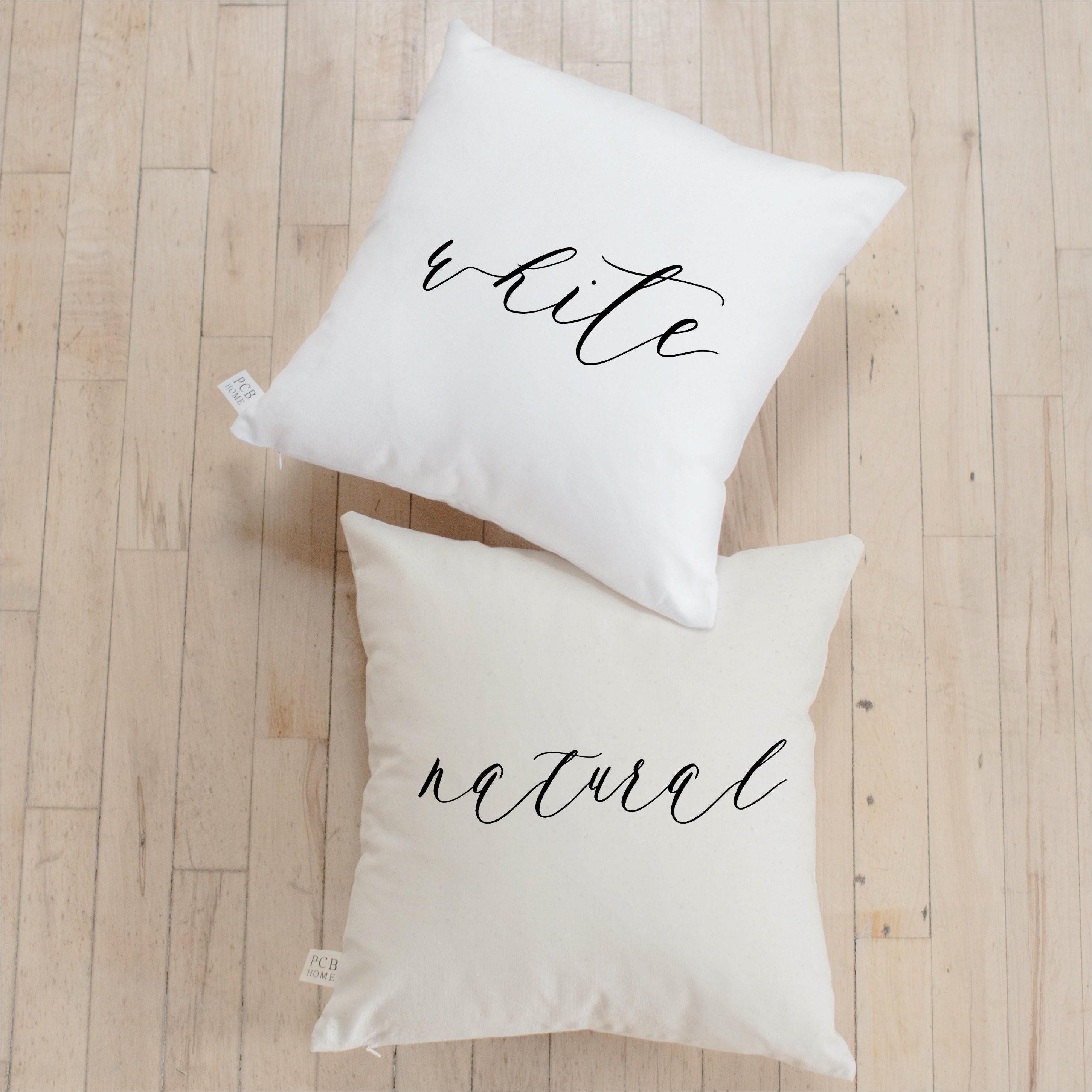 Throw Pillows - Floral Letter
