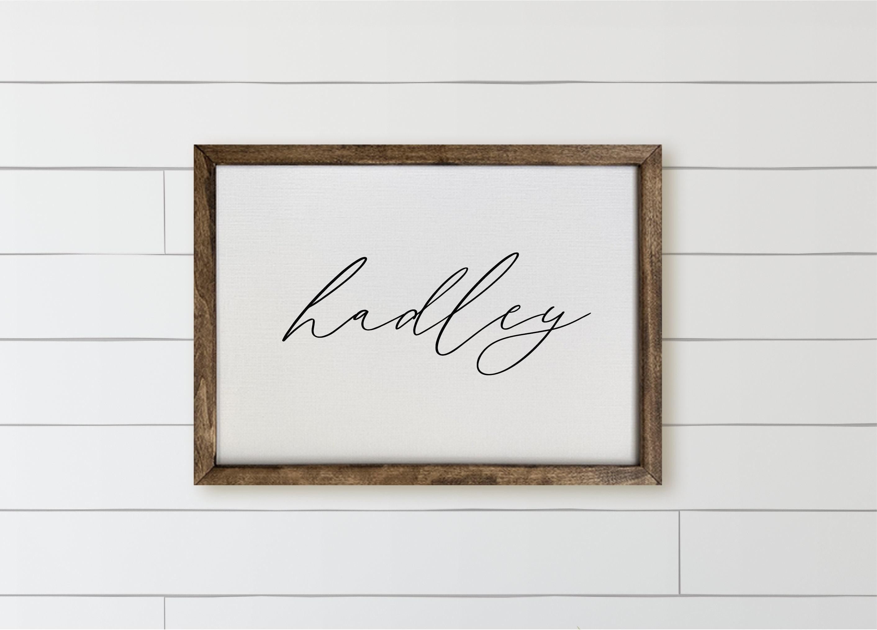 Personalized Wooden Frames - Personalized Name