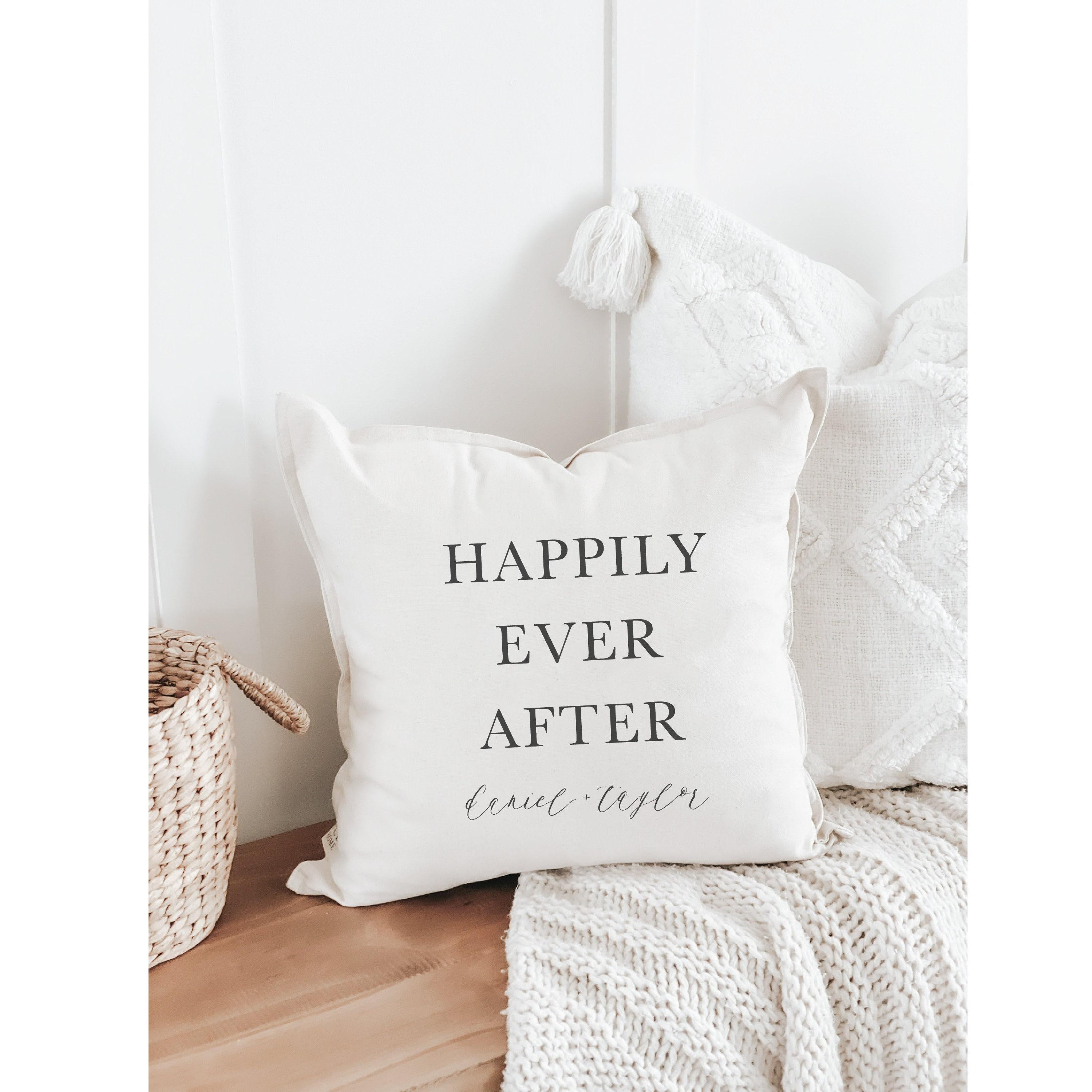 Personalized Throw Pillows - Personalized Happily Ever After