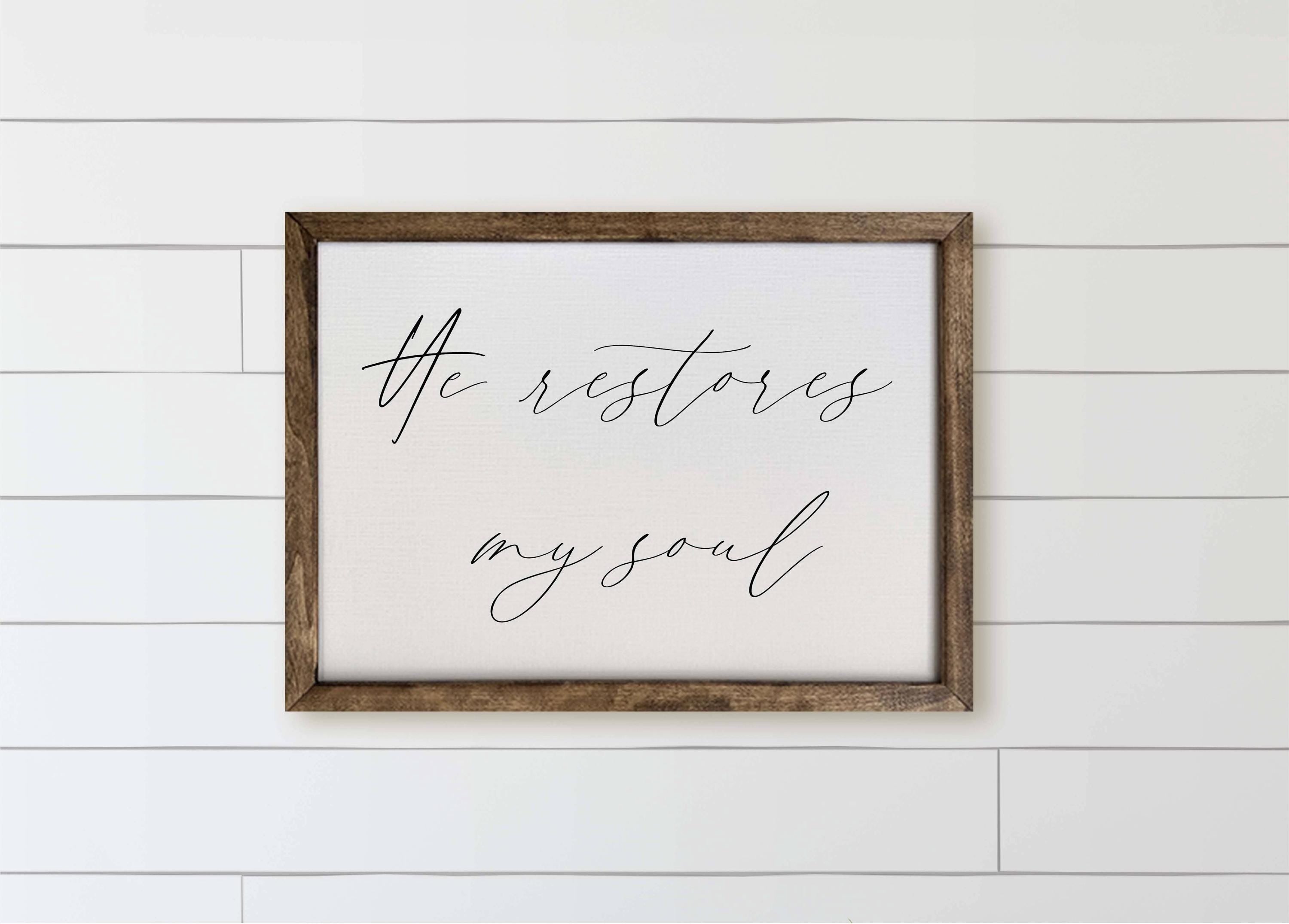Wooden Frames - He Restores My Soul