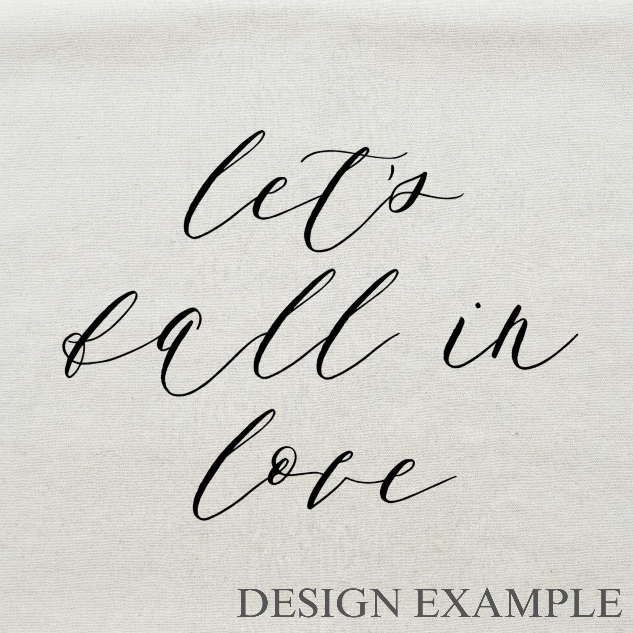 Tea Towel - Let's Fall In Love