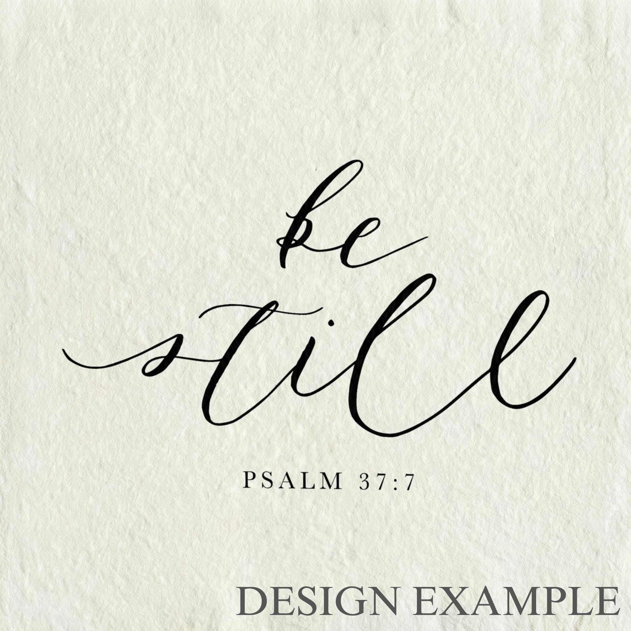 Glass Table Frames & Cards - Be Still