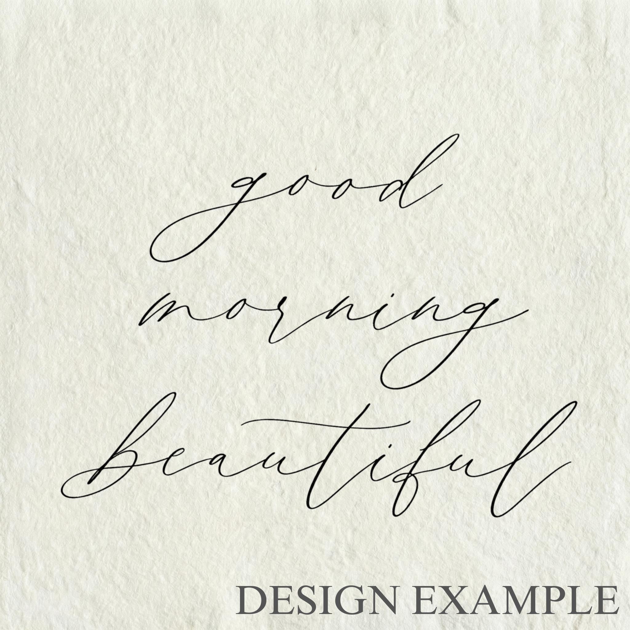 Glass Table Frames & Cards - Good Morning Beautiful