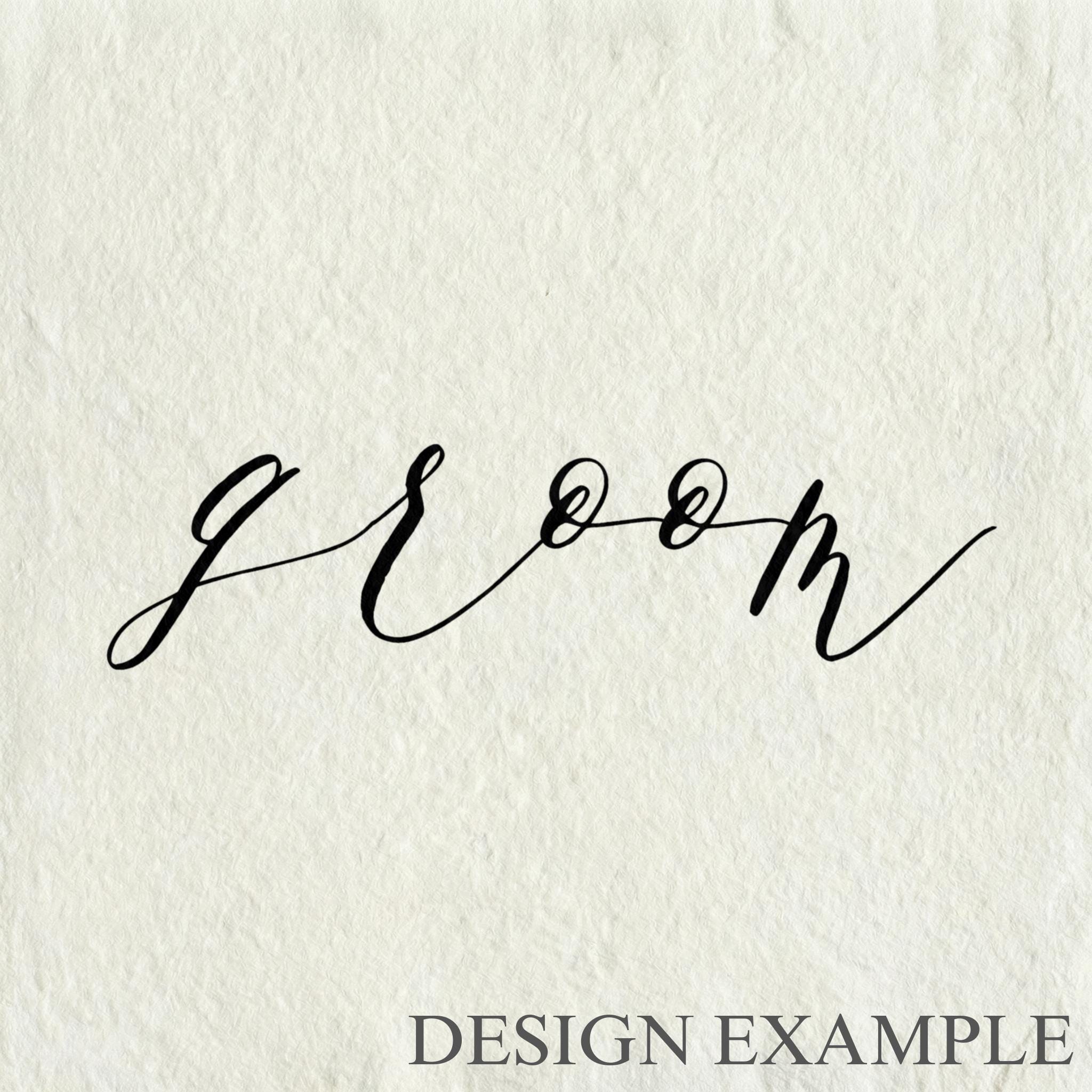 Glass Table Frames & Cards - Groom