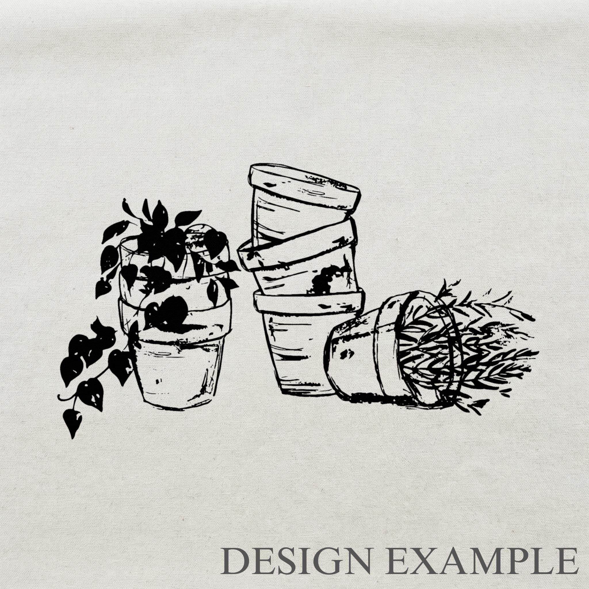 Tote Bags - Terra Cotta Pot