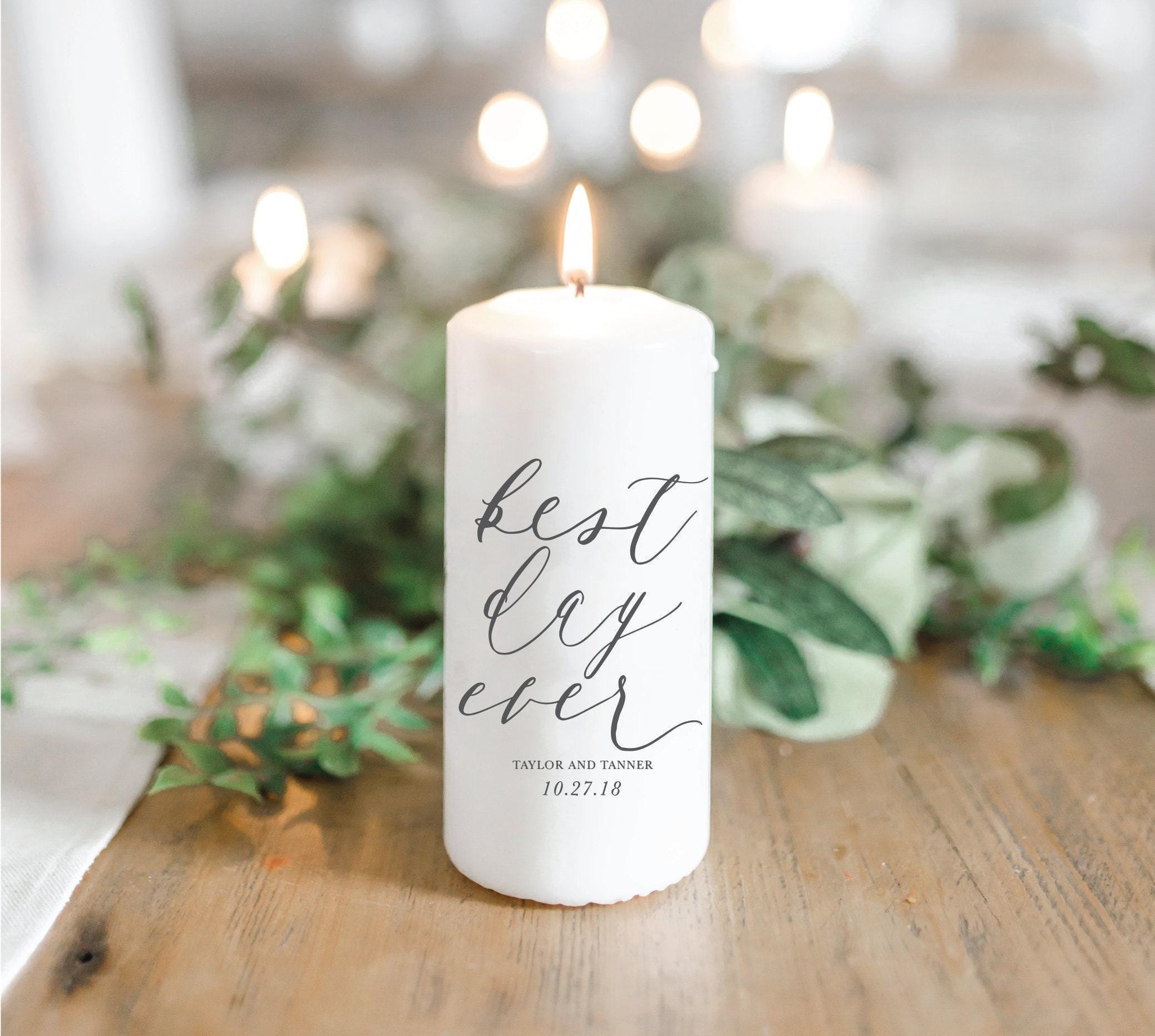 Personalized Candles - Personalized Best Day Ever
