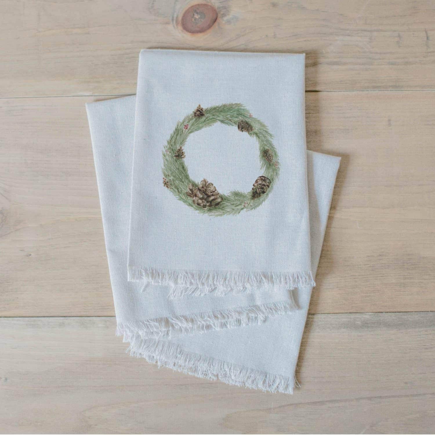 Napkins - Wreath Watercolor