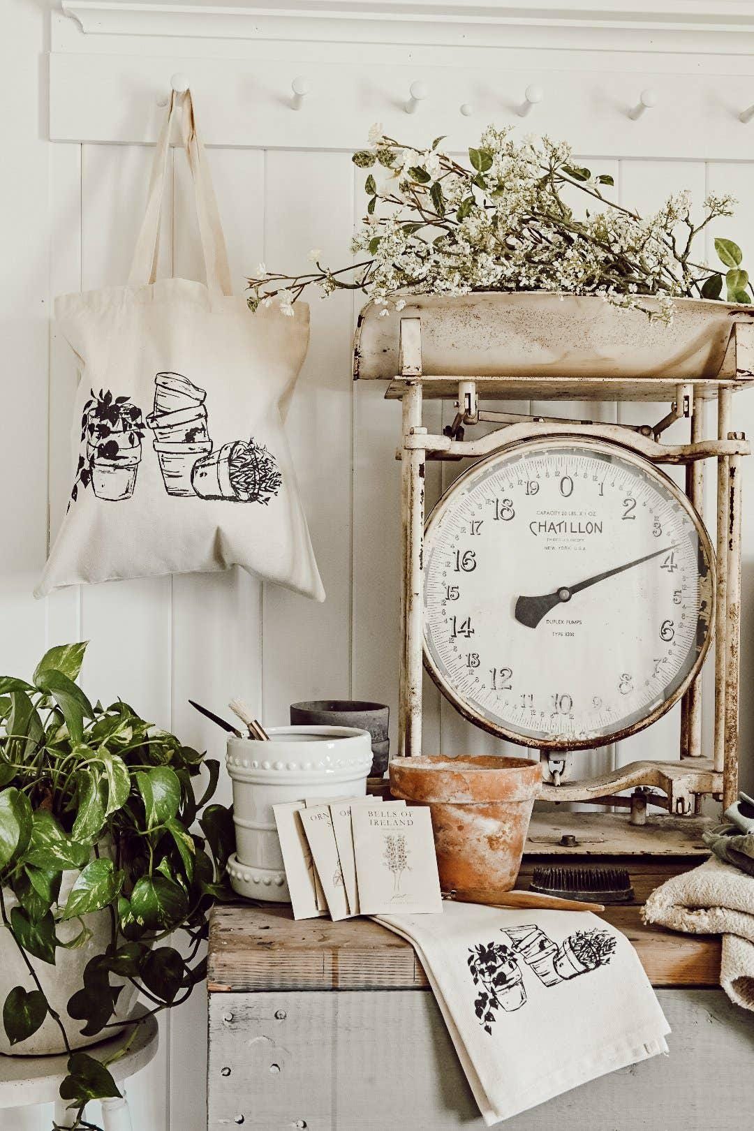 Tote Bags - Terra Cotta Pot