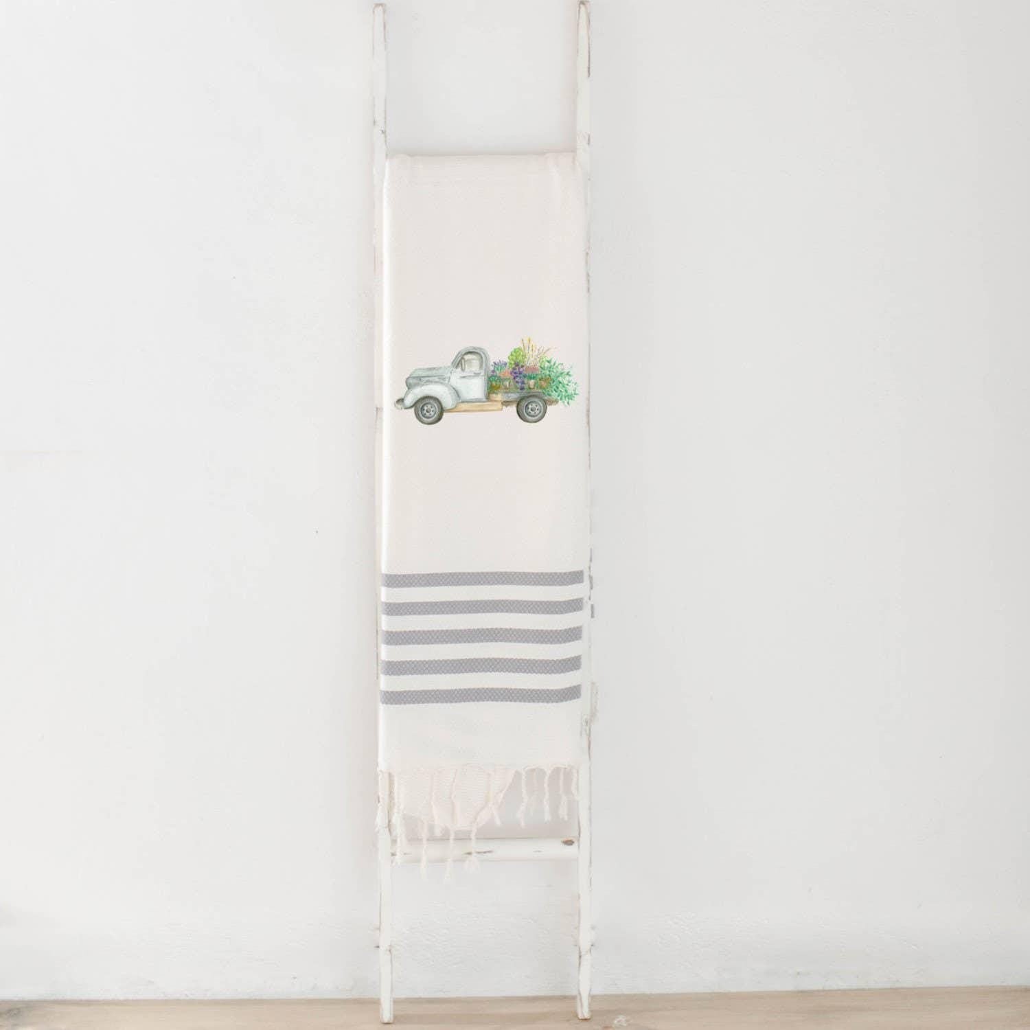 Throw Blankets - Floral Truck