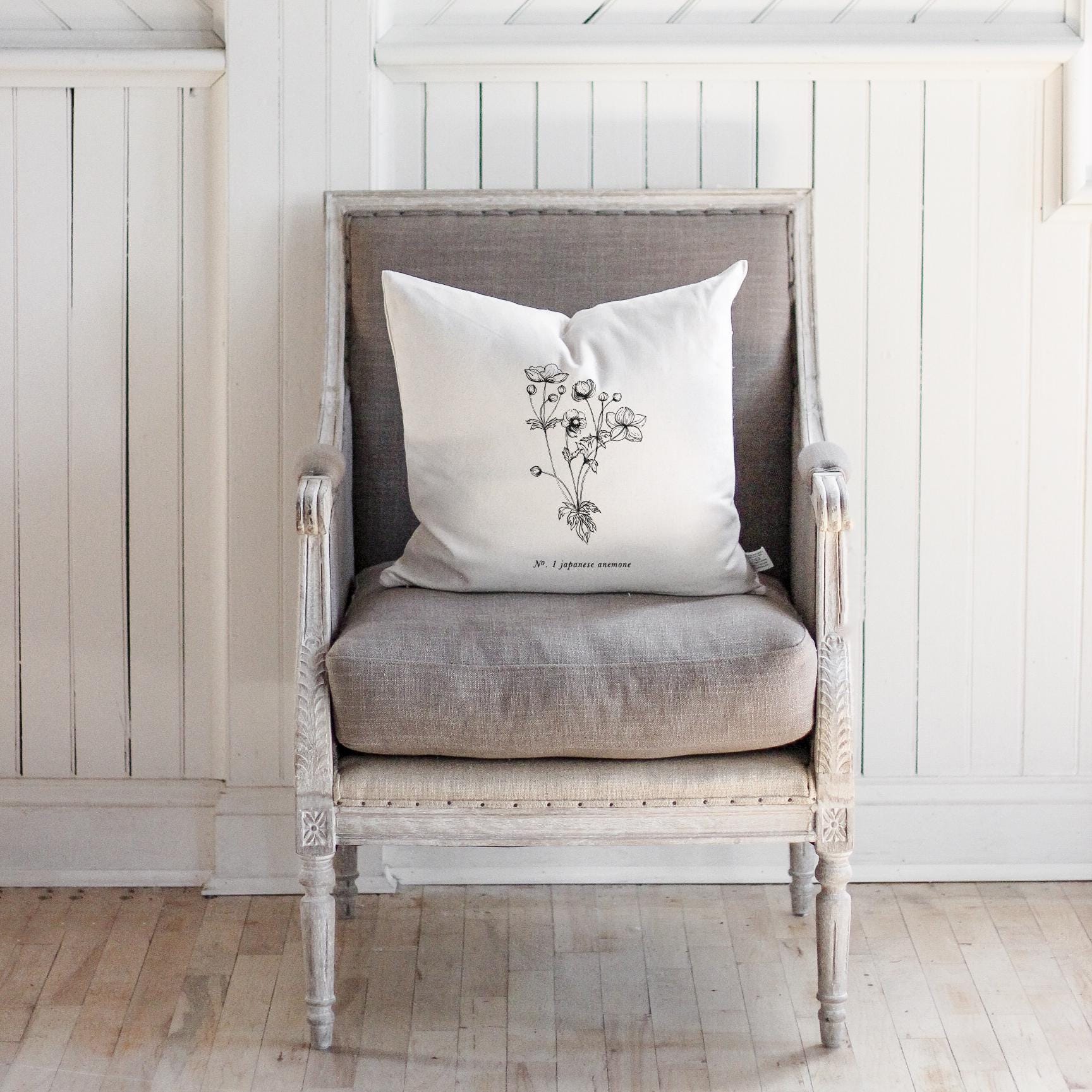 Throw Pillows - Anemone Botanical