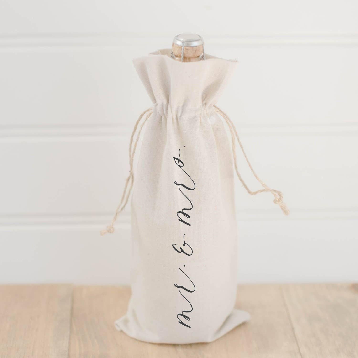Wine Bags - Mr. & Mrs.