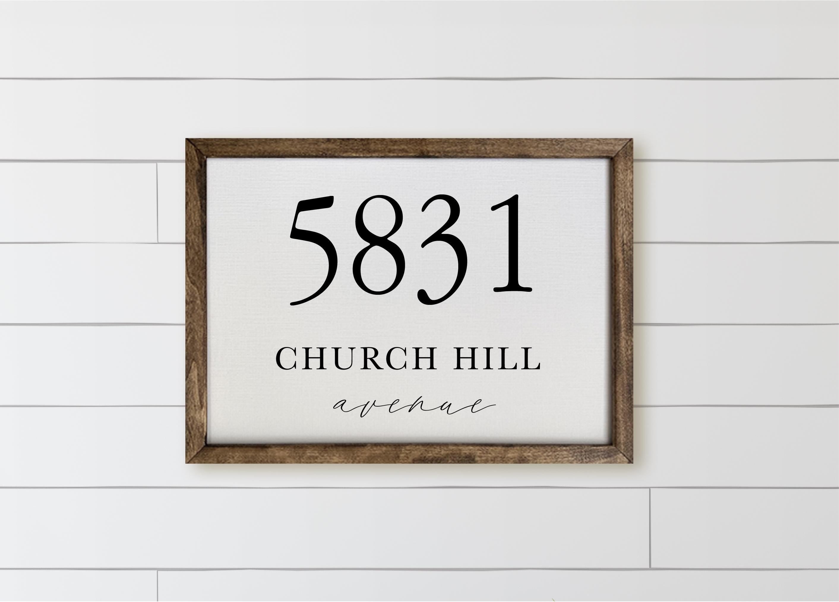 Personalized Wooden Frames - Personalized Address