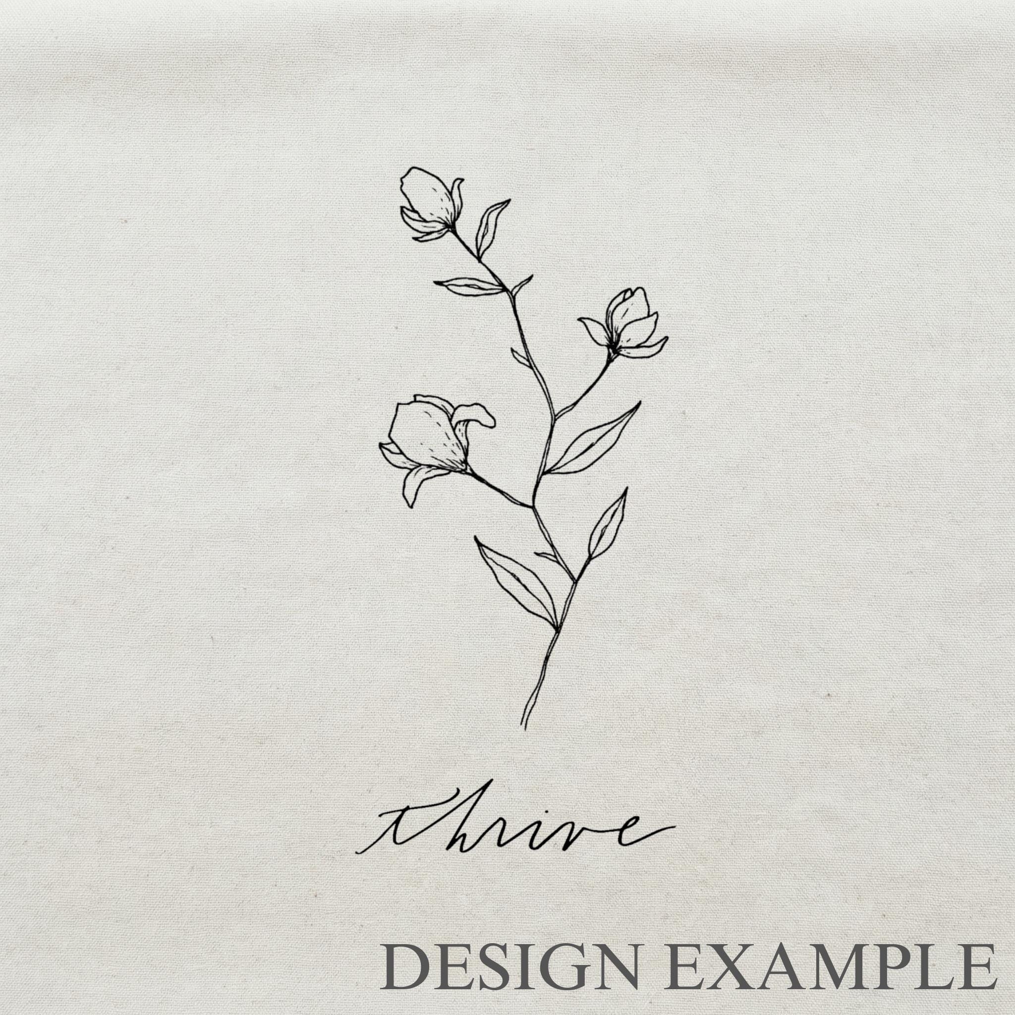 Tea Towel - Thrive Wildflower