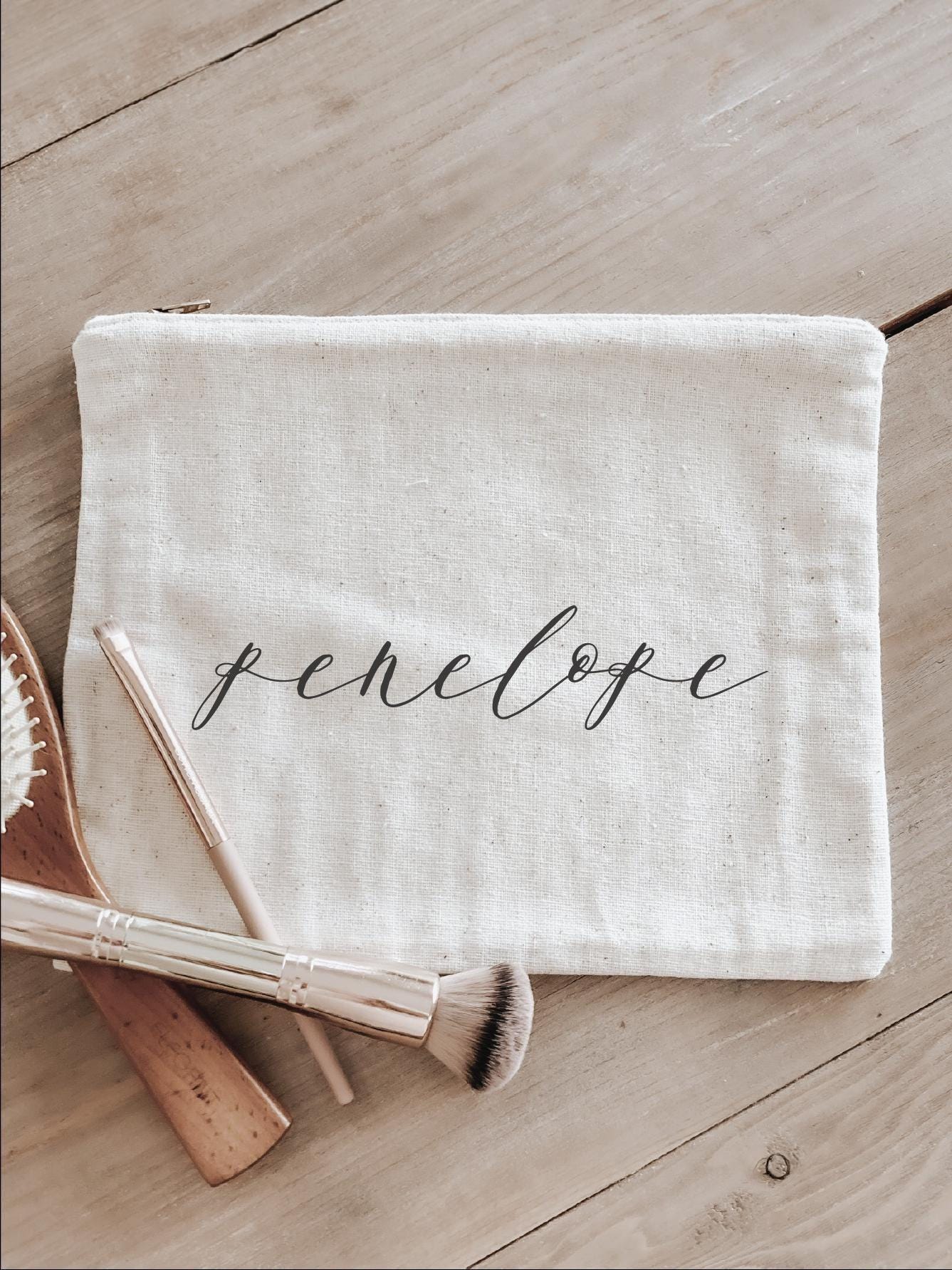 Personalized Makeup Bags - Personalized Calligraphy