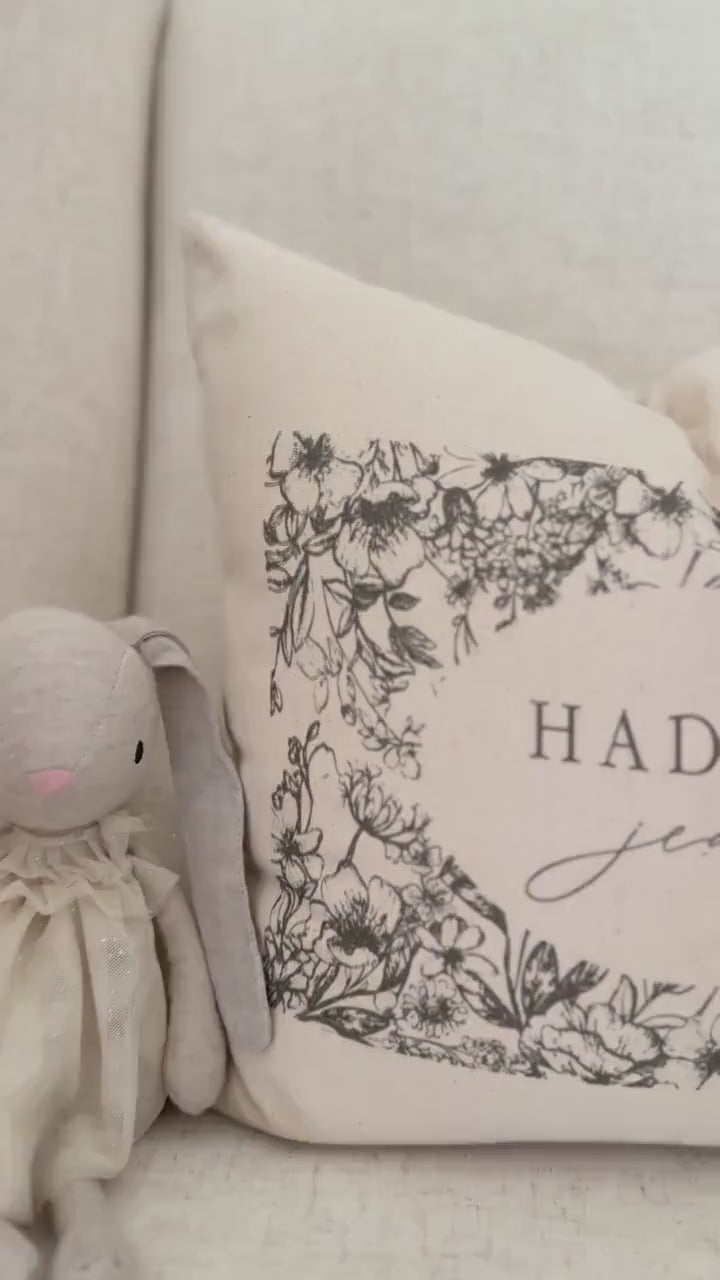 Personalized Throw Pillows - Personalized Baby Name Vintage