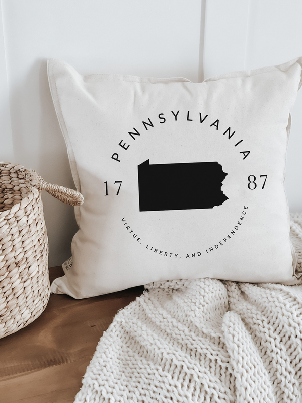 Personalized State Slogan Pillow