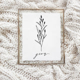 Grow Wildflower Print