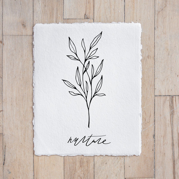 Nurture Wildflower Print