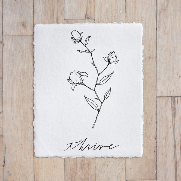 Thrive Wildflower Print