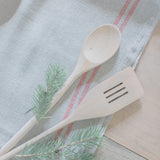 Red Striped French Linen Kitchen Towel