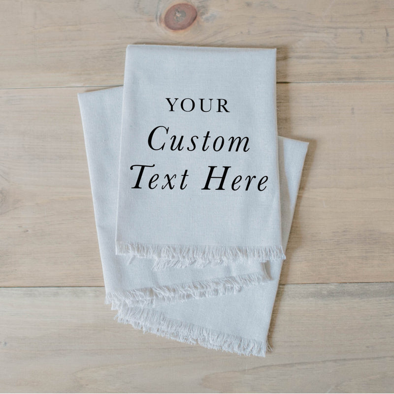 Custom Text Napkin