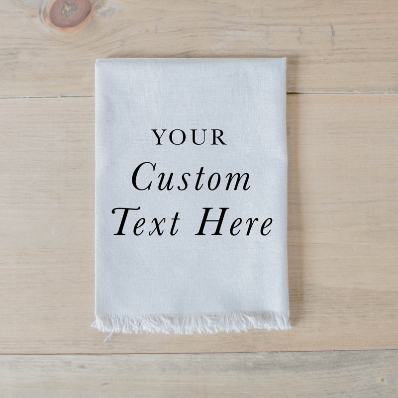 Custom Text Napkin