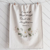 Philippians 4 Hanging Kitchen Towel