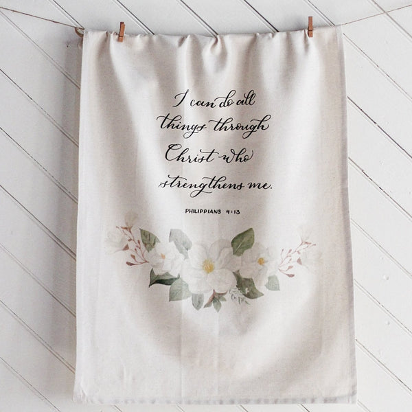 Philippians 4 Hanging Kitchen Towel