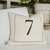 Vintage Numbers Pillow