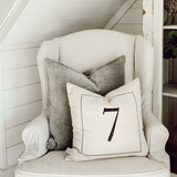 Vintage Numbers Pillow