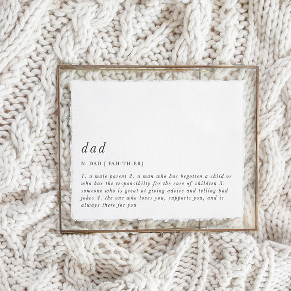 Dad Definition Print