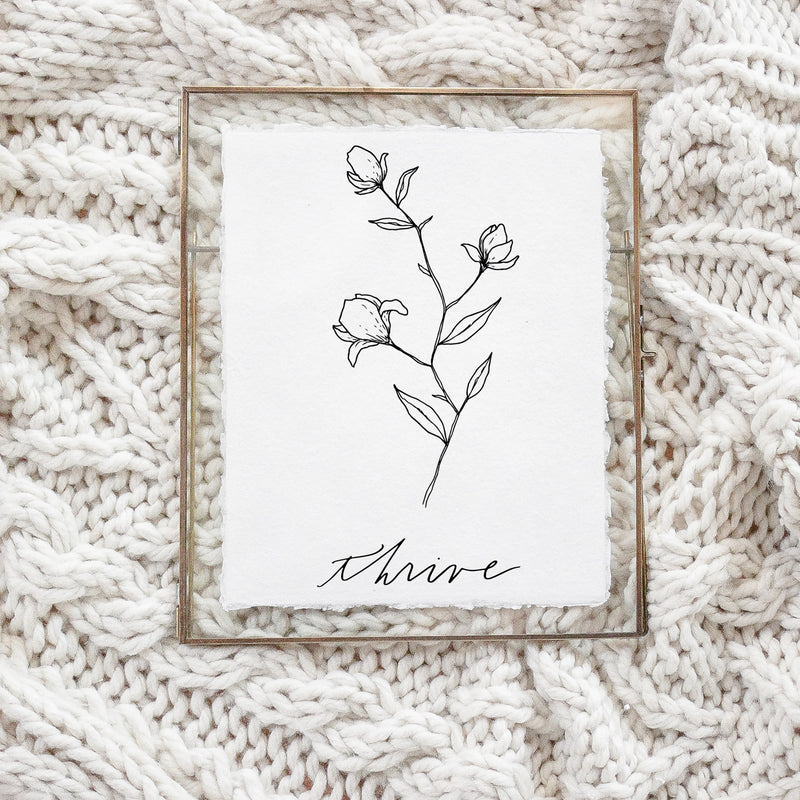 Thrive Wildflower Print