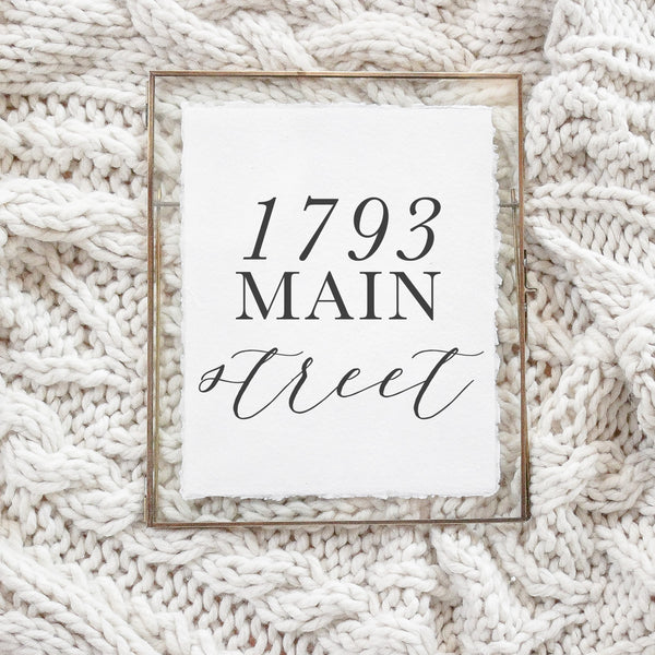 Personalized Address Print