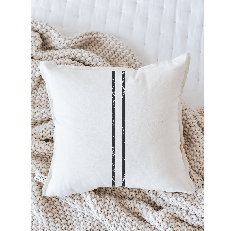 Two Stripe Grain Sack Pillow