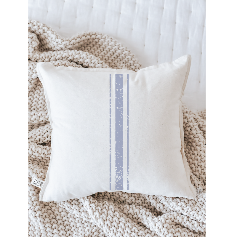 Three Stripe Grain Sack Pillow