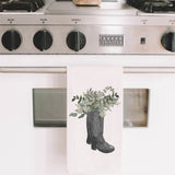 Boots Watercolor Kitchen Towel