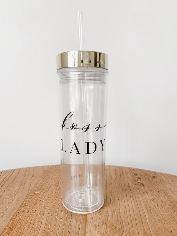 Boss Lady Clear Tumbler