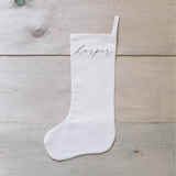 Personalized Calligraphy Horizontal Name Stocking