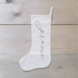 Personalized Calligraphy Vertical Name Stocking