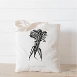 Fruits/Veggies Black + White Tote Bag