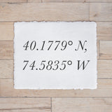 Personalized Coordinates Print