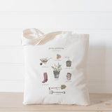 Garden Essentials Watercolor Tote Bag